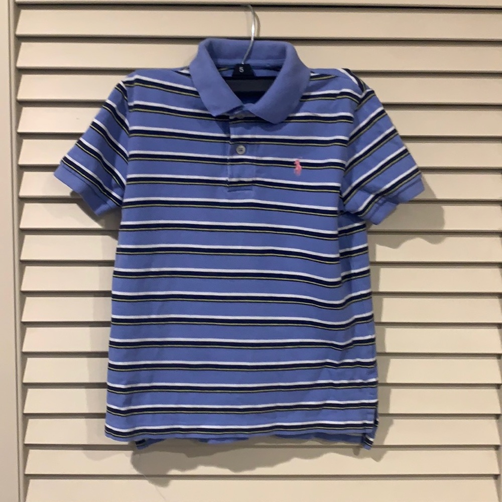 Blue and White Polo